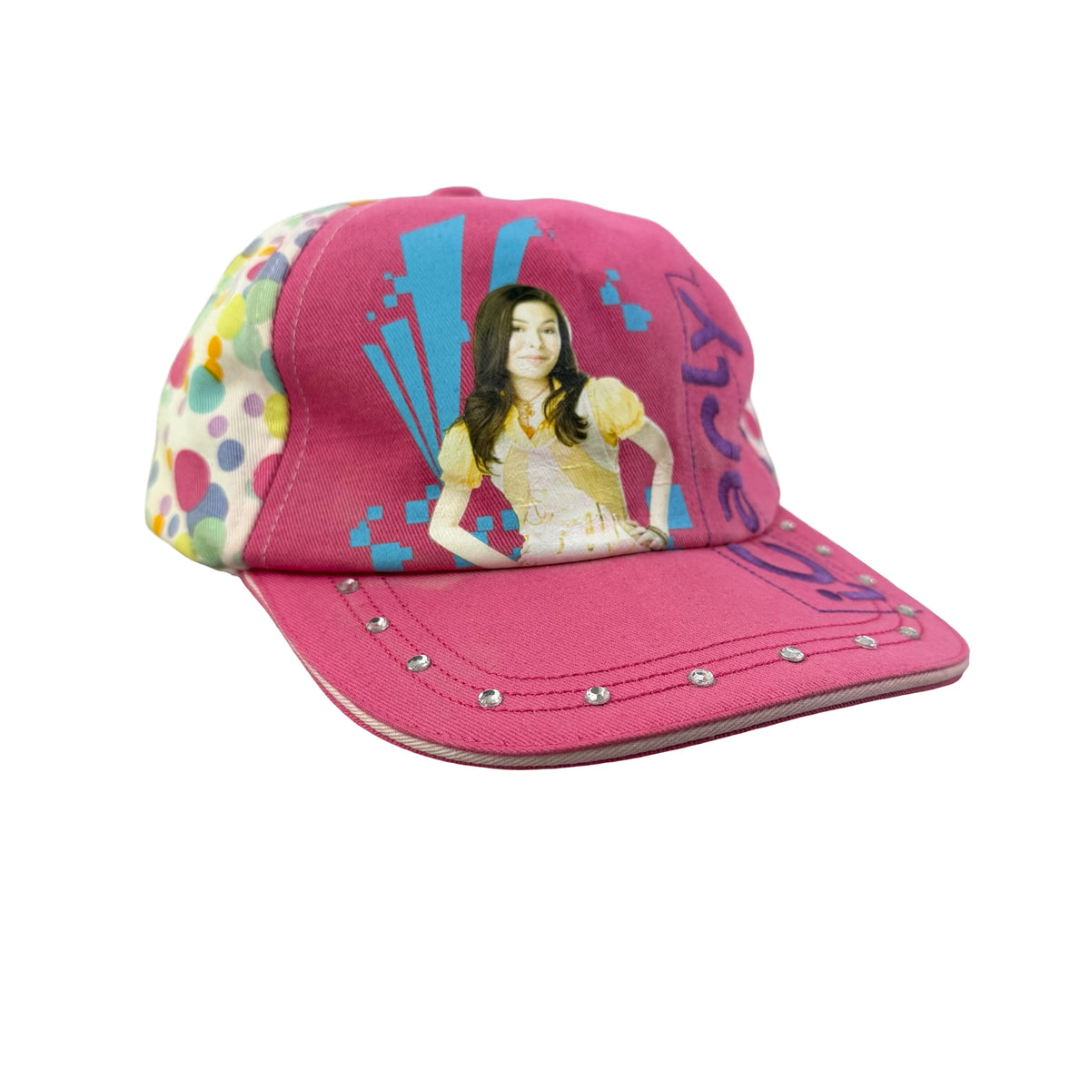 2000s Nickelodeon iCarly "Miranda Cosgrove" Rhinestone TV Show Promo Hat - YOUTH