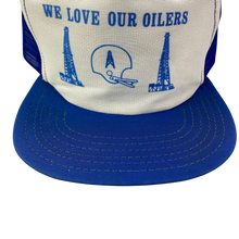 Load image into Gallery viewer, Vintage 70s 80s Houston Oilers Football Trucker Hat - We Love Our Oilers
