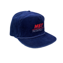 Load image into Gallery viewer, Vintage 80s 90s MST Trucking Company Corduroy Hat
