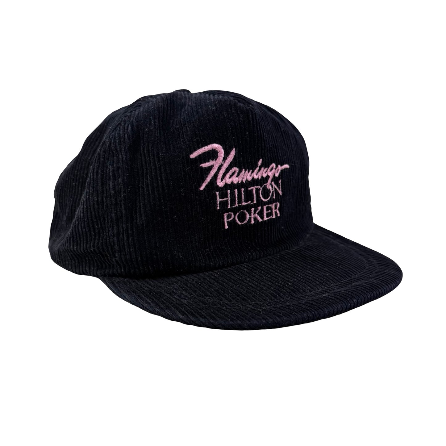 Vintage 80s 90s Flamingo Hilton Poker Corduroy Hat