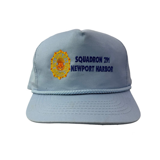 Vintage Squadron 291 Newport Harbor Rope Cord Hat