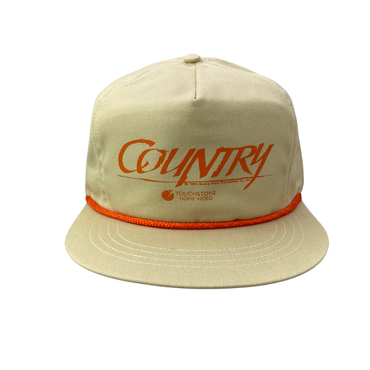 Vintage 80s Country (1985) x Touchstone Home Video x Buena Vista Movie Promo Hat - A