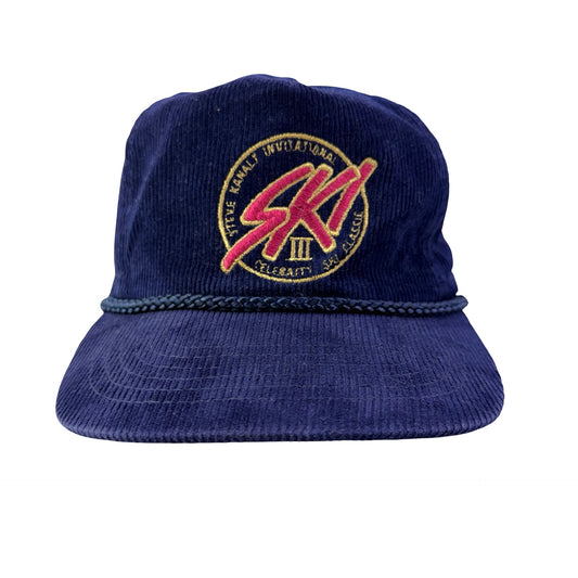Vintage 80s 90s Steve Kanali Invitational Ski Corduroy Hat