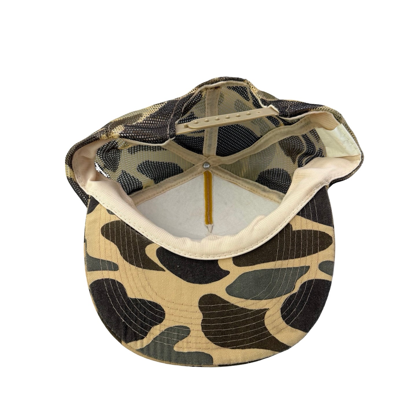 Vintage 90s Desert Storm Military War Trucker Hat