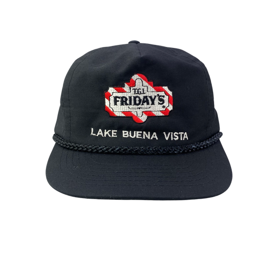 Vintage 90s Cord Rope Hat - TGI Friday’s - Lake Buena Vista, Florida