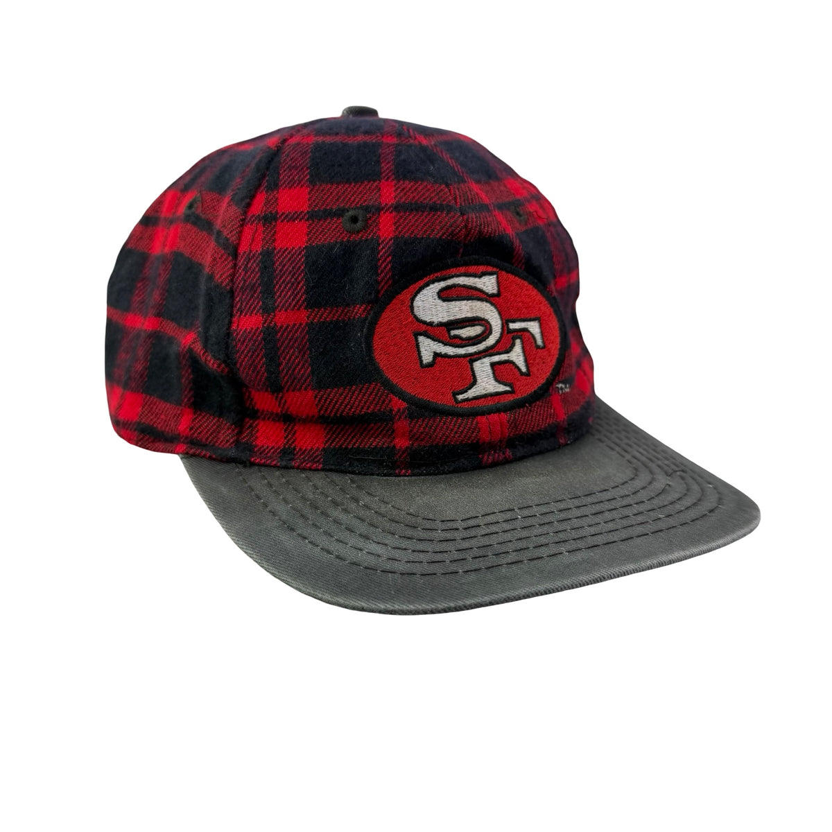 Vintage San Francisco 49ers Plaid Hat - YOUTH