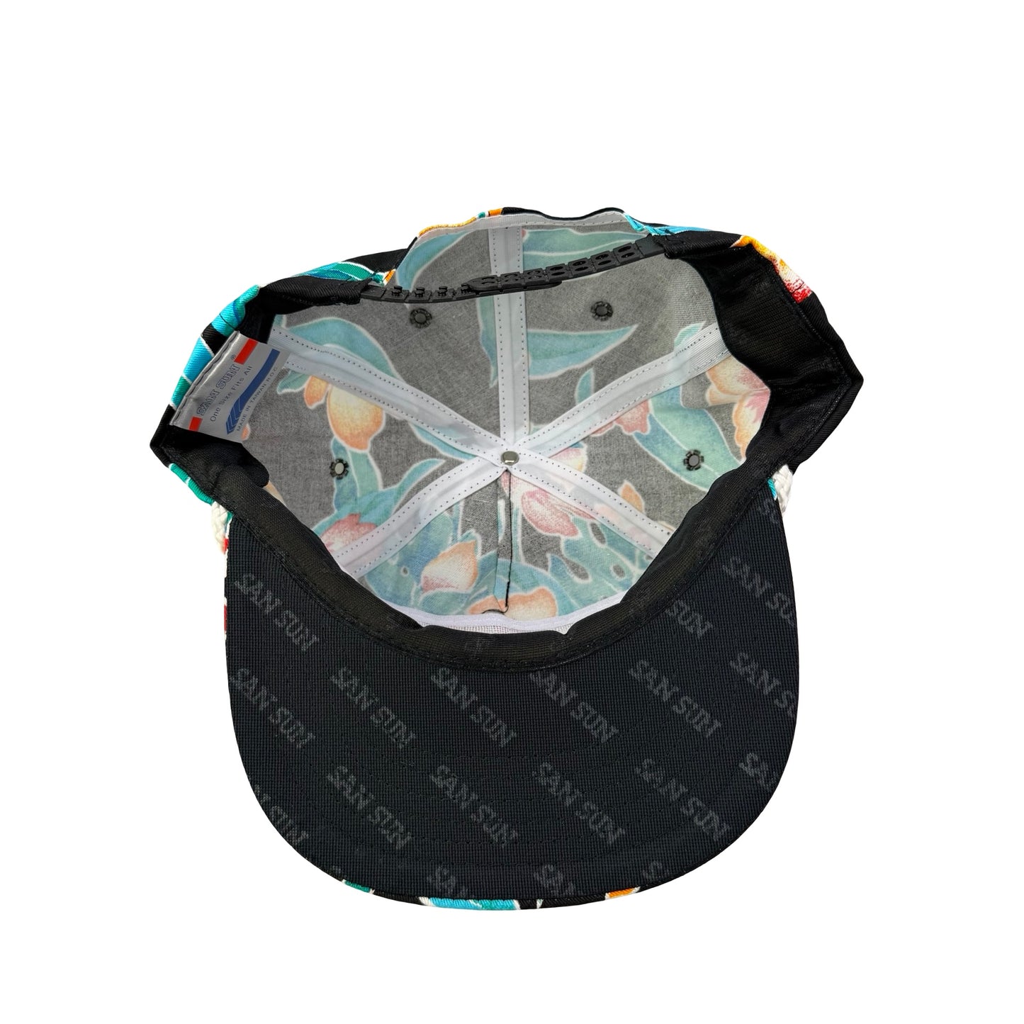 Vintage Raychem Floral Rope Cord Hat