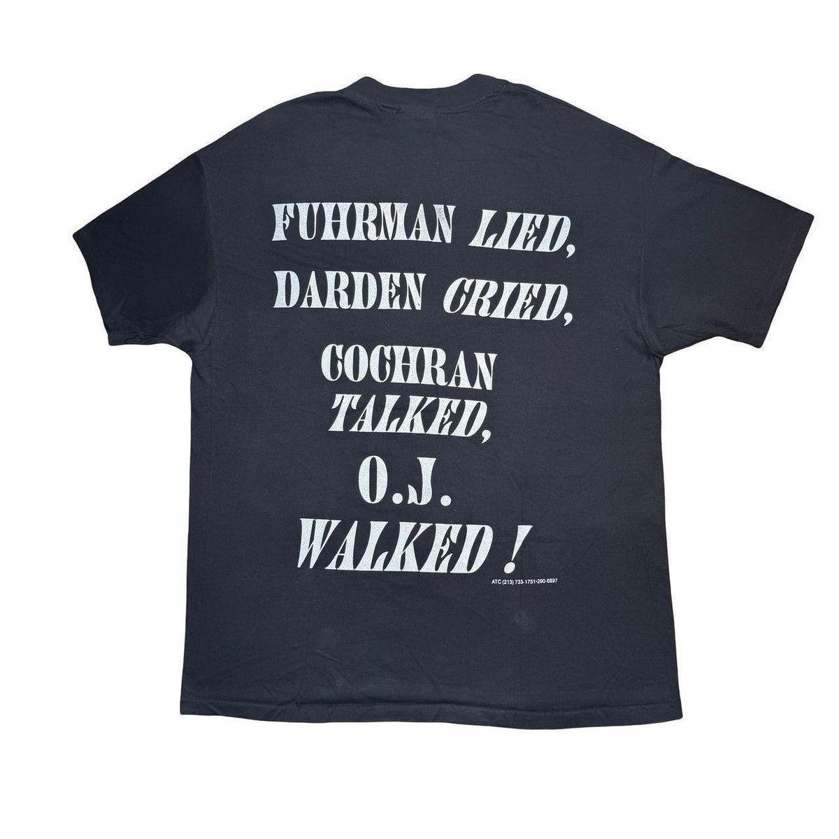 Vintage 90s OJ Simpson Fuhrman Darden Cochran trial lawyer attorney shirt