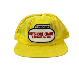 Vintage 70s 80s Offshore Crane Hat