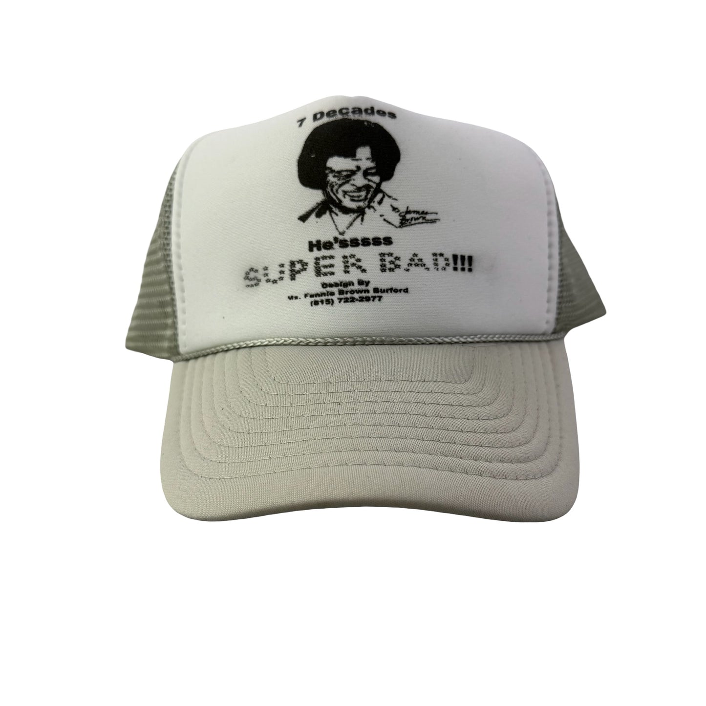 Vintage 2000s Y2K James Brown Trucker Hat - Gray