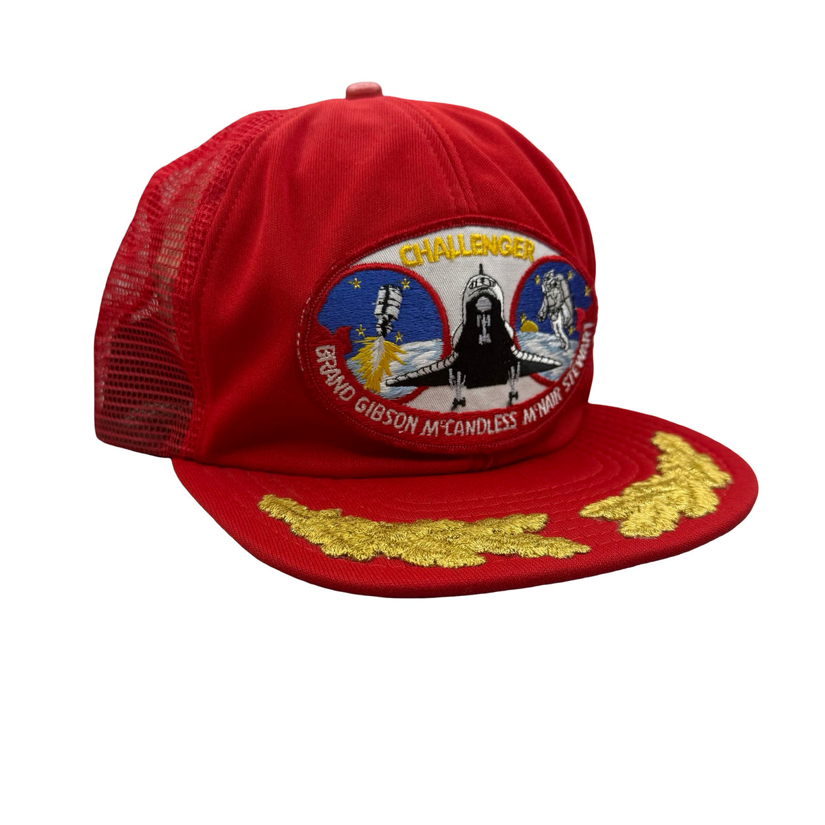 Vintage 80s Challenger STS-41-B Mission - Brand, Gibson, McCandless, McNair, and Stewart Challenger NASA Astronaut Trucker Hat