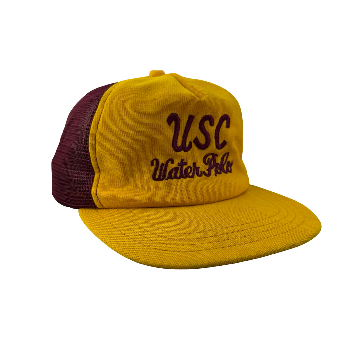Vintage 70s 80s USC Trojans College Water Polo Trucker Hat