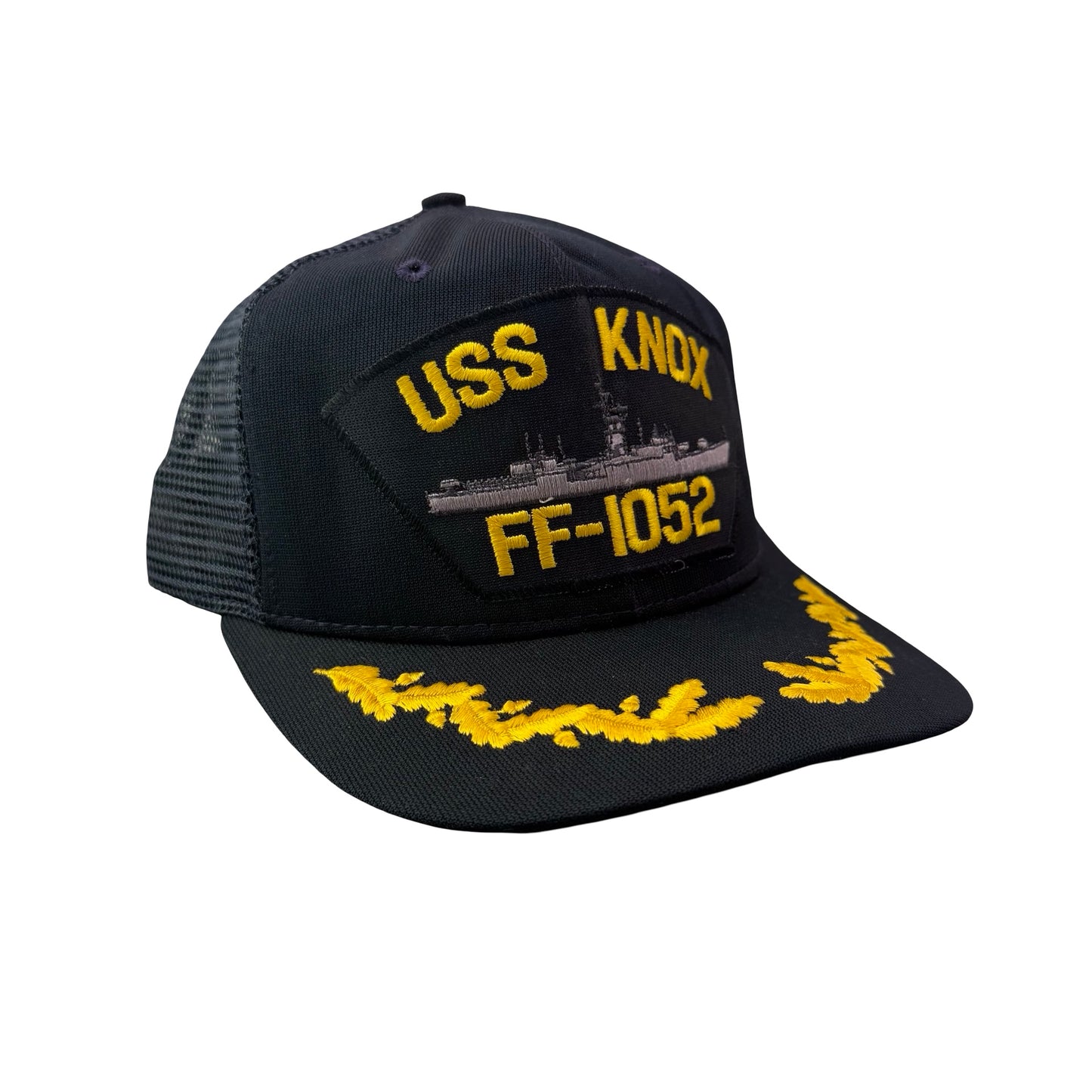 Vintage USS Knox FF-1052 Navy Naval Military Veteran Trucker Hat