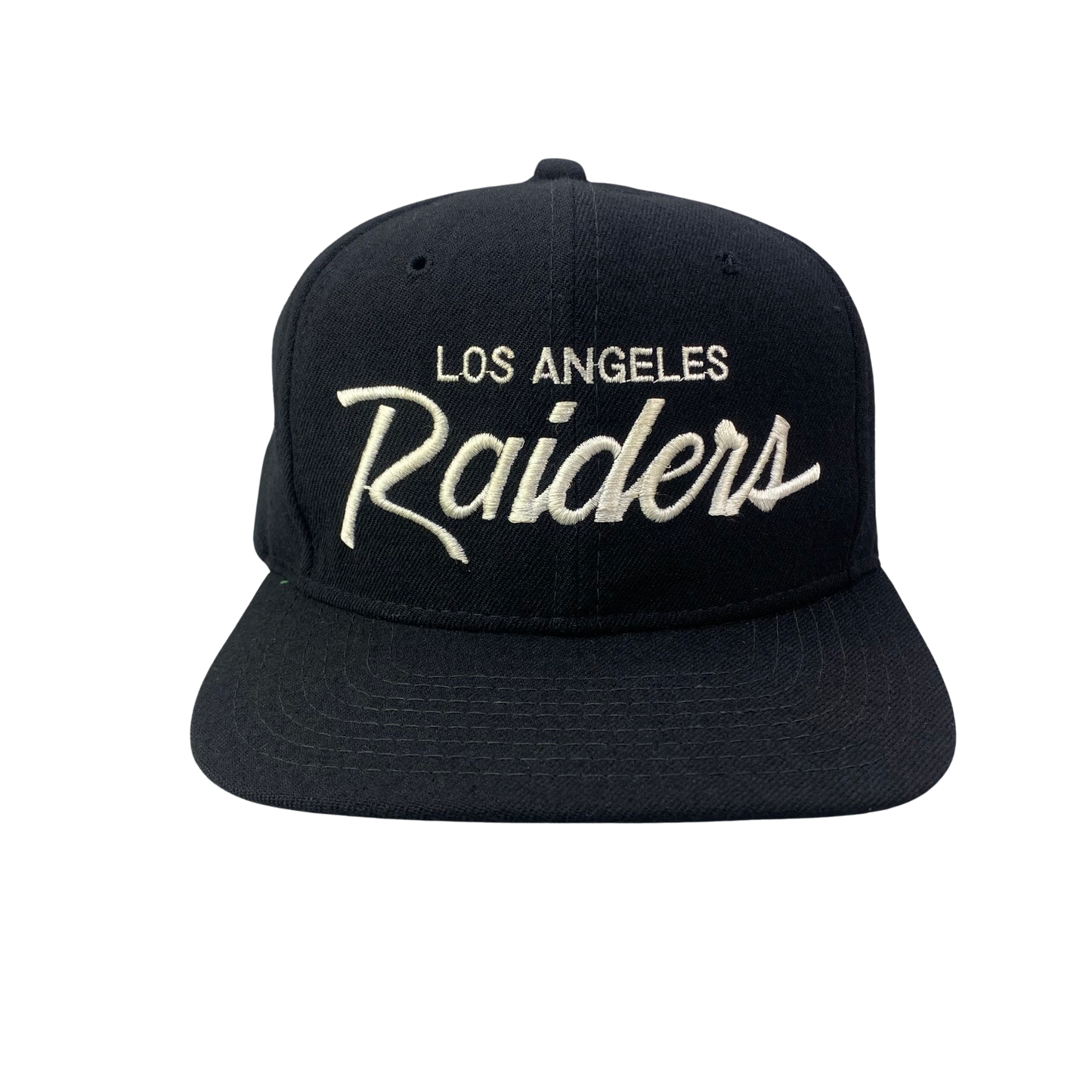 Vintage 90s Los Angeles (LA) Raiders Sports Specialties Script Wool Hat