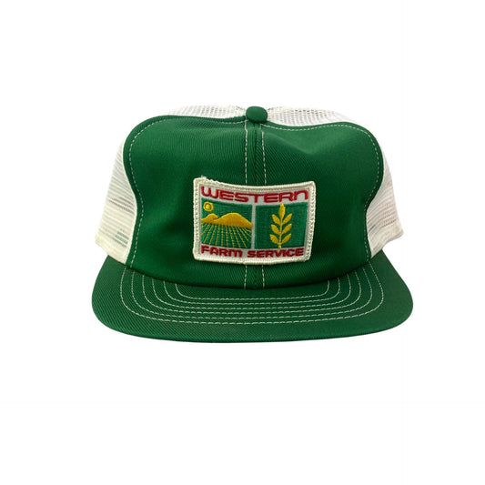 Vintage Western Farm Service - Agriculture Farm Farming AG Trucker Hat