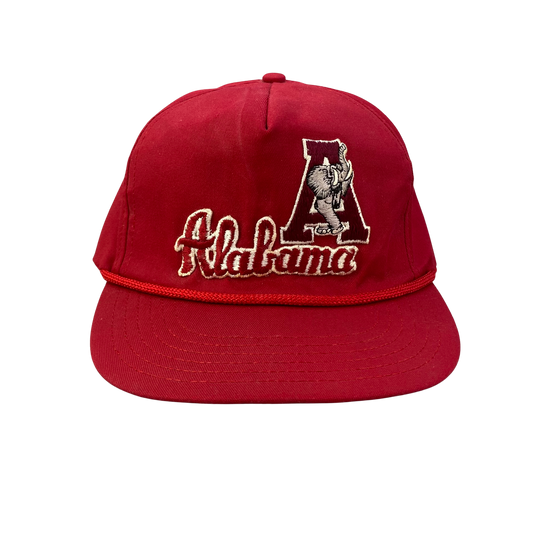 Vintage Alabama Crimson Tide College Cord Rope Hat