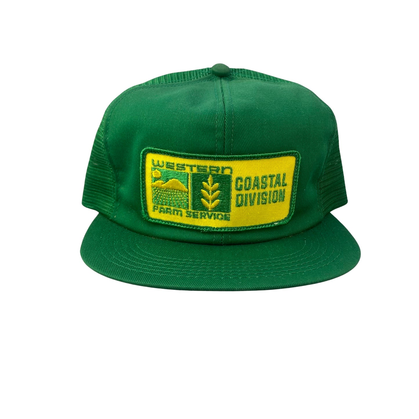 Vintage Western Farm Service x Coastal Division - Agriculture Farm Farming AG Trucker - K Products Brand Trucker Hat