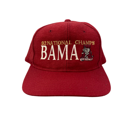 Vintage 90s Alabama Crimson Tide College - 1992 National Champions The Game Hat