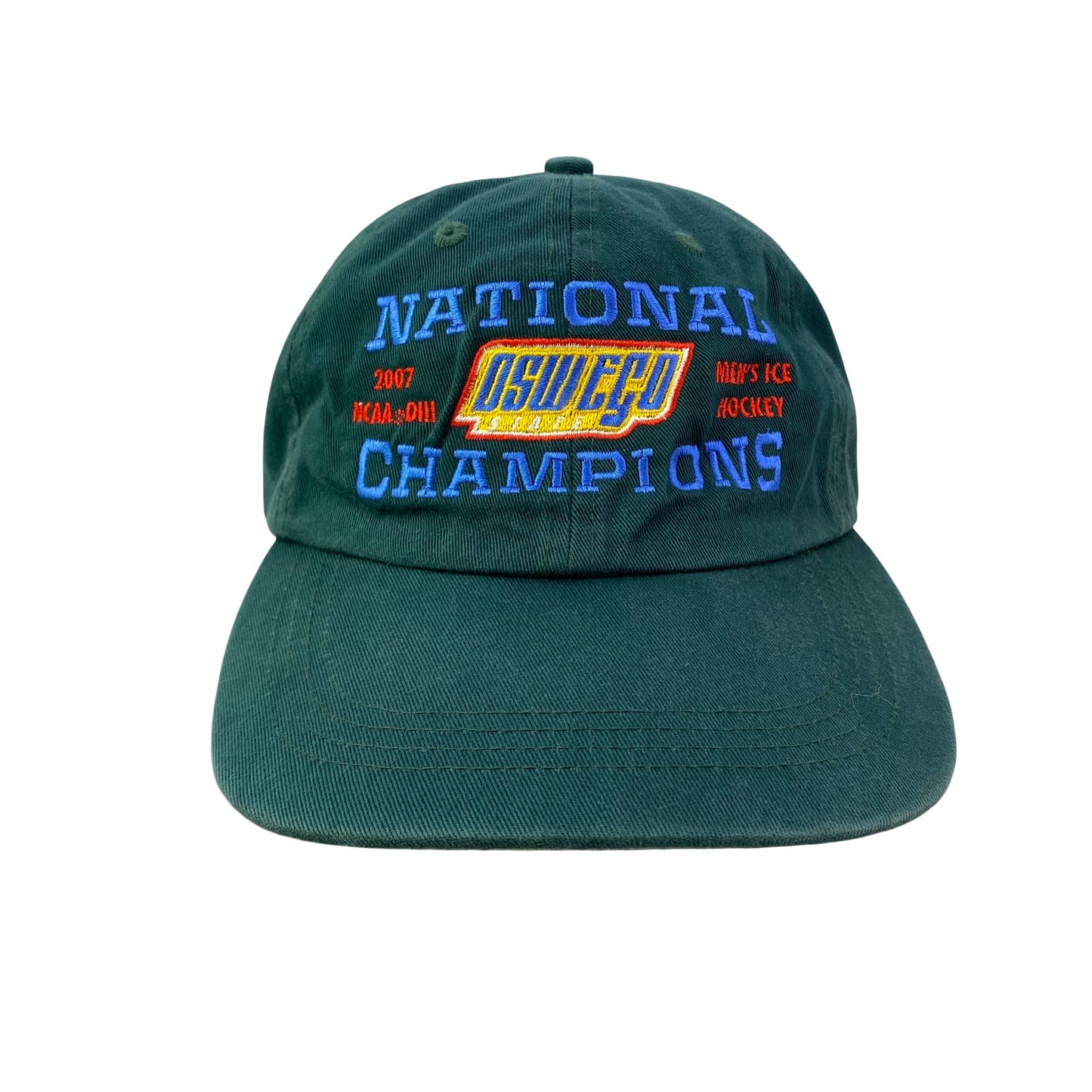 Vintage 2000s 2007 Oswego State Men’s College Hockey National Champions Dad Hat