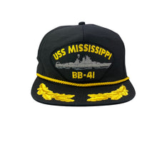 Load image into Gallery viewer, Vintage USS Mississippi BB-41 Naval Ship - Military Navy Hat
