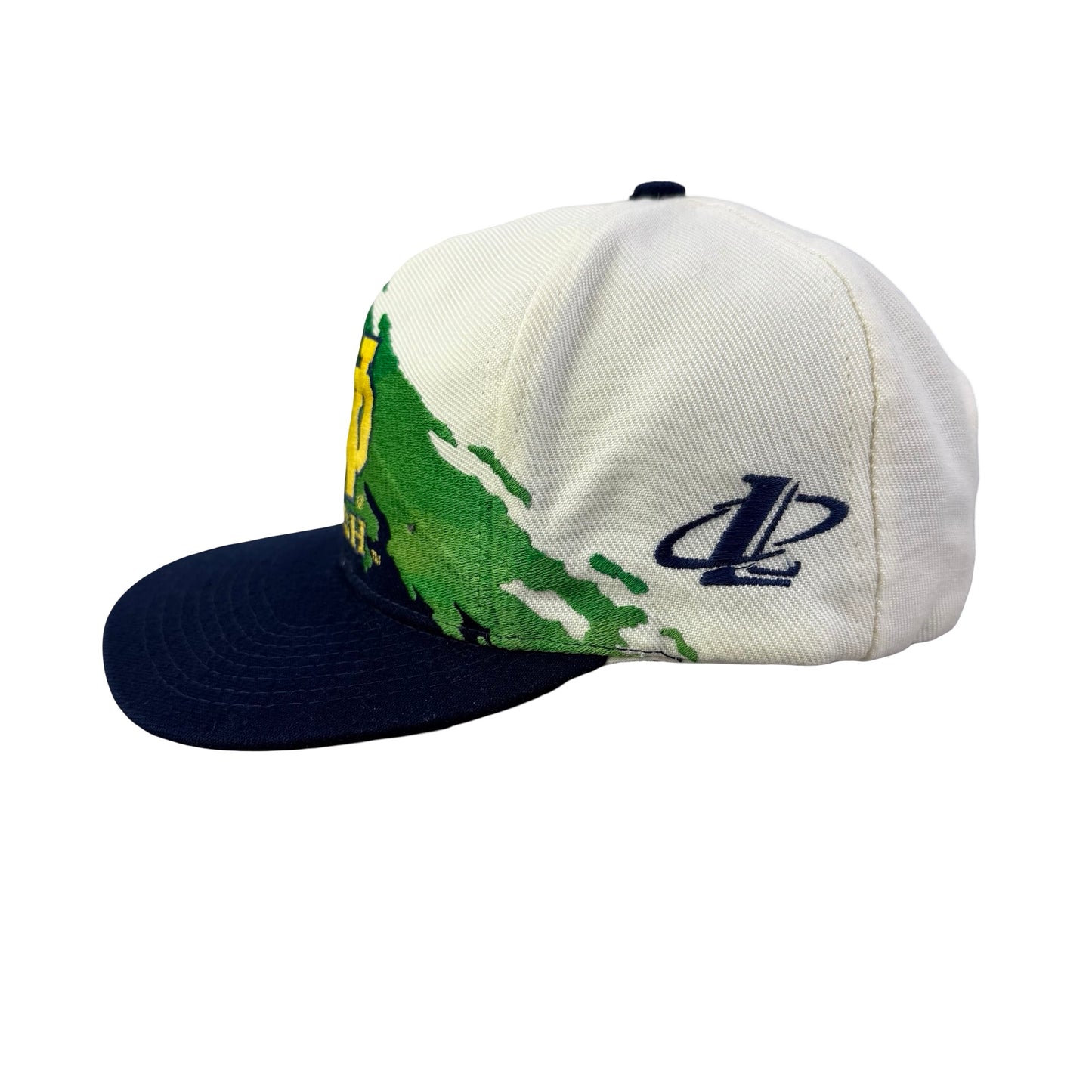 Vintage 90s Notre Dame Fighting Irish College x Logo Athletic Splash Hat