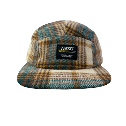 WESC We Are the Superlative Conspiracy 5 panel camper tweed Swedish hat