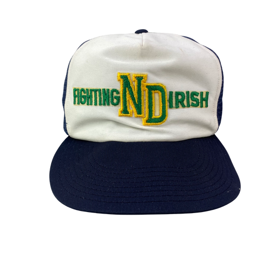 Vintage 80s Notre Dame Fighting Irish College Hat