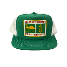 Load image into Gallery viewer, Vintage Western Farm Service Agriculture Farming Farm AG Trucker Hat
