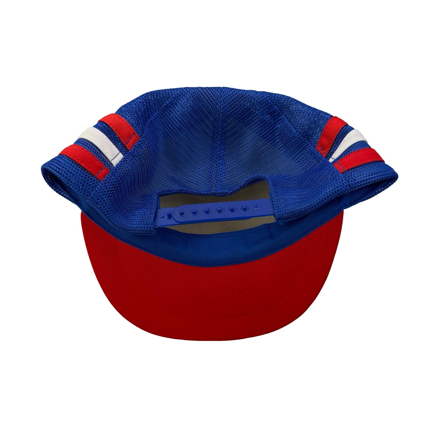 Vintage 80s 90s SMU Mustangs Three Stripes Trucker Hat