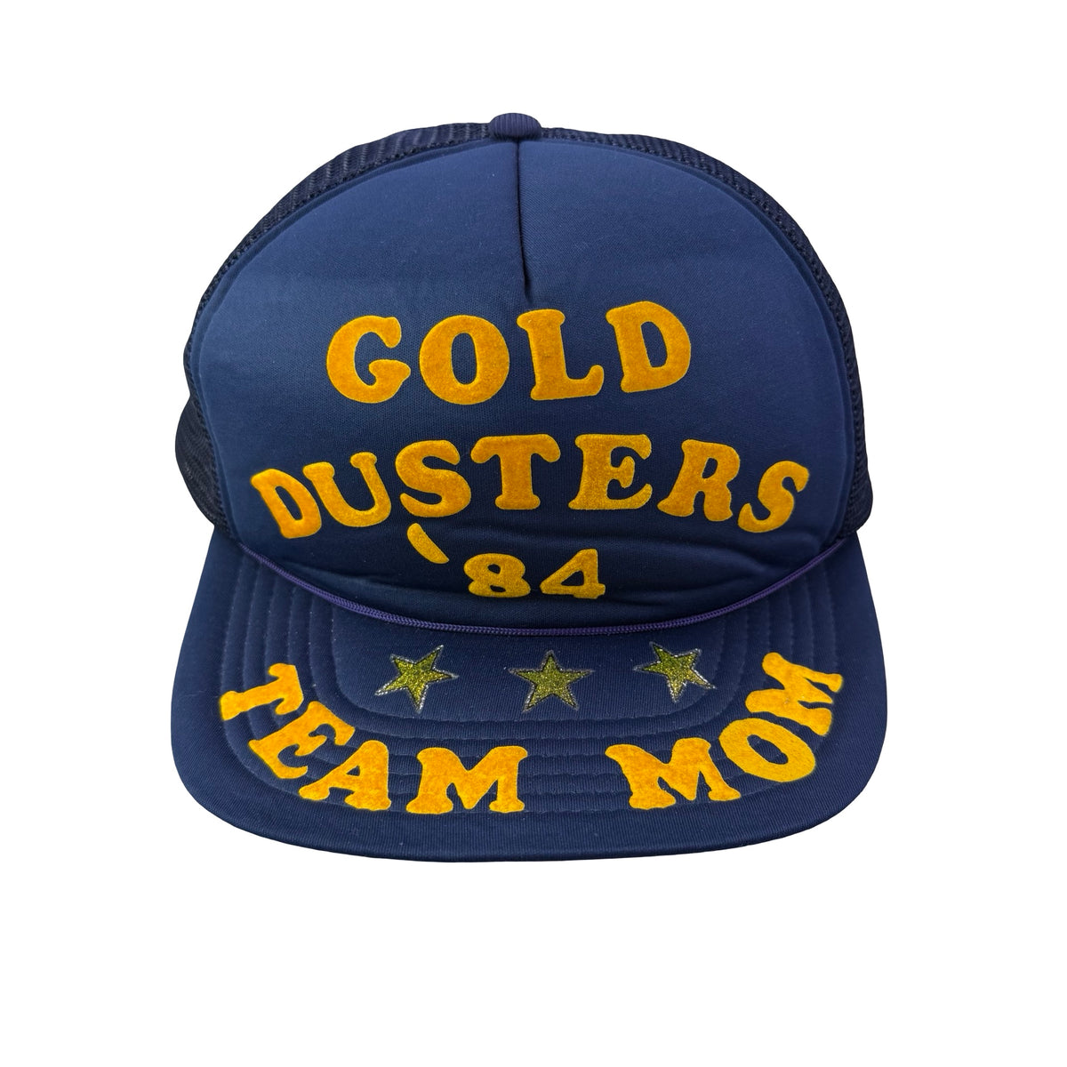 Vintage 80s Gold Busters 84 Little League Baseball Trucker Hat