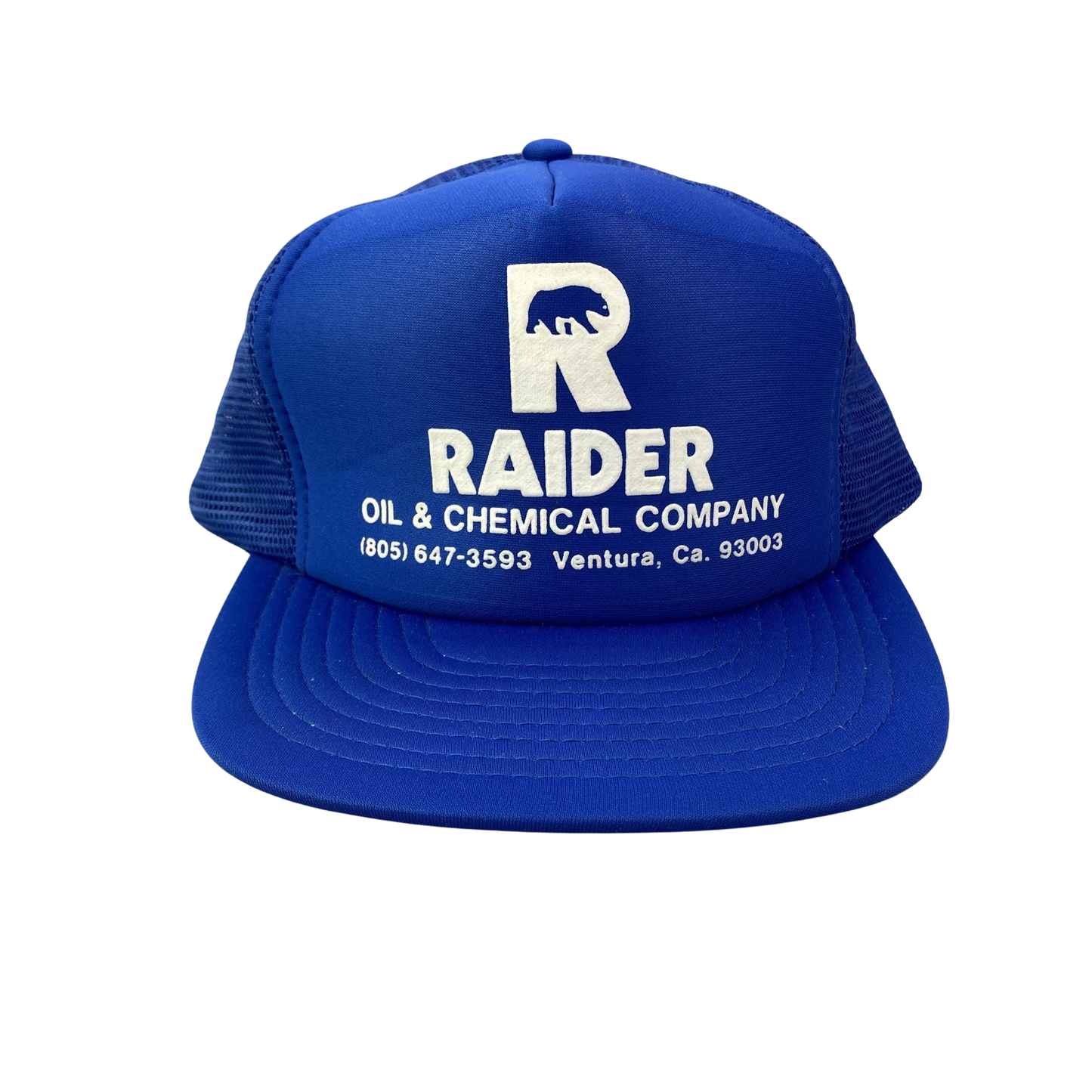 Vintage Agricultural AG Farm Trucker Hat - Raider Oil and Chemical Company Ventura, California