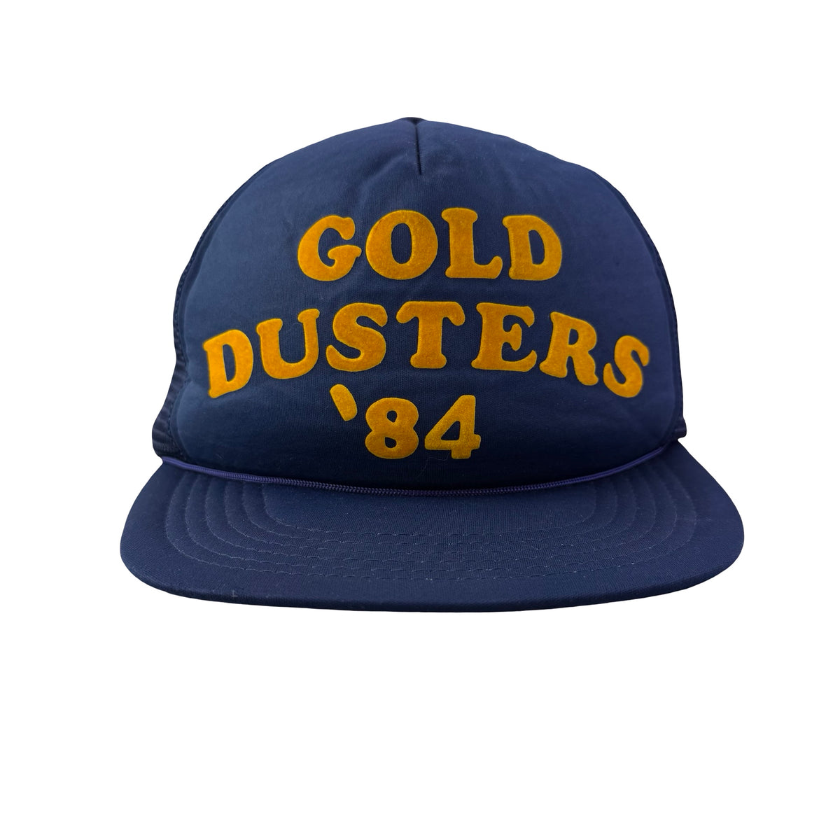 Vintage 80s Gold Busters 84 Little League Baseball Trucker Hat