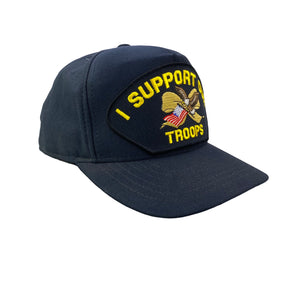 Vintage 90s I Support Our Troops Military War Hat