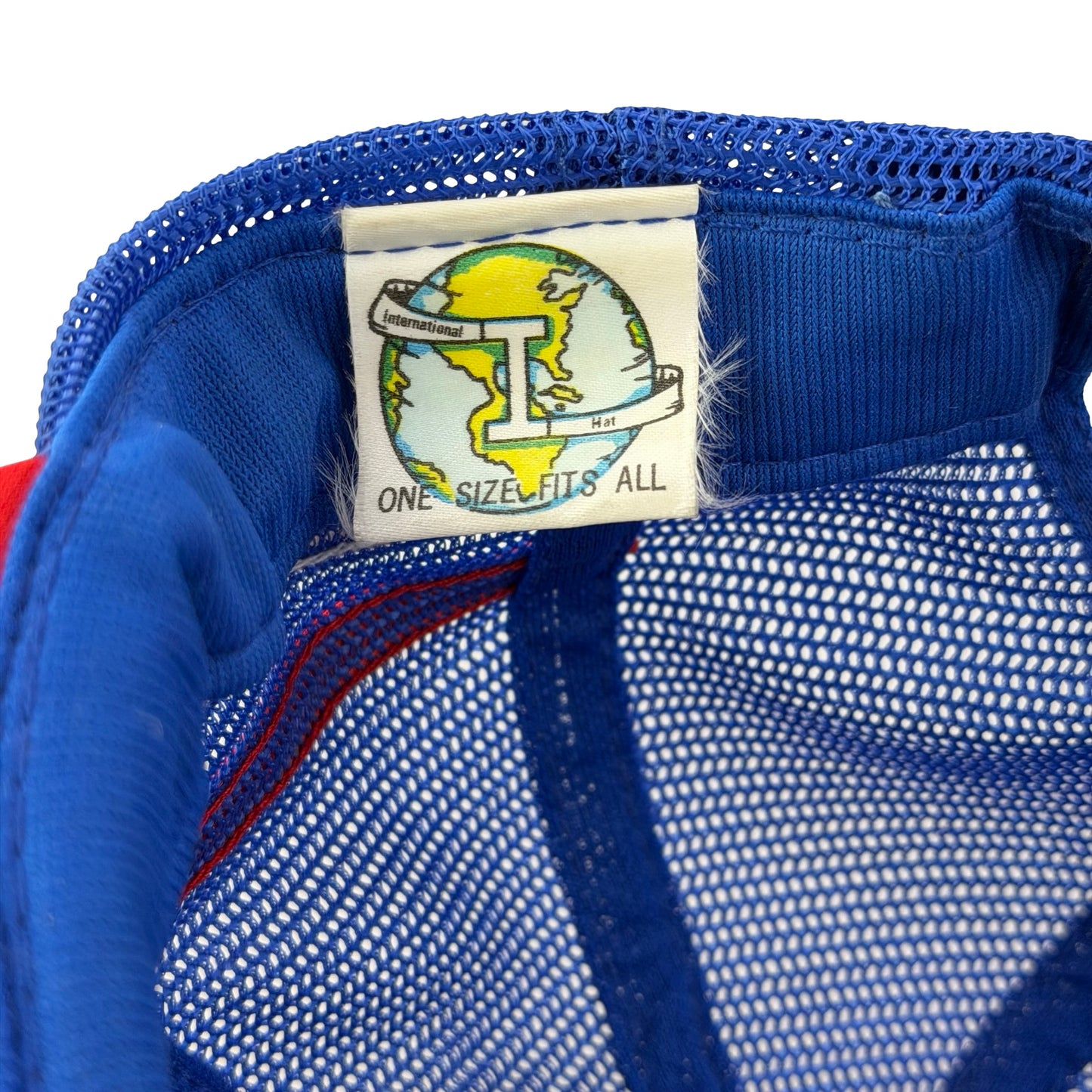 Vintage 80s 90s SMU Mustangs Three Stripes Trucker Hat