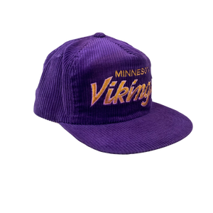 Vintage 90s Minnesota Vikings Sports Specialties Corduroy Hat