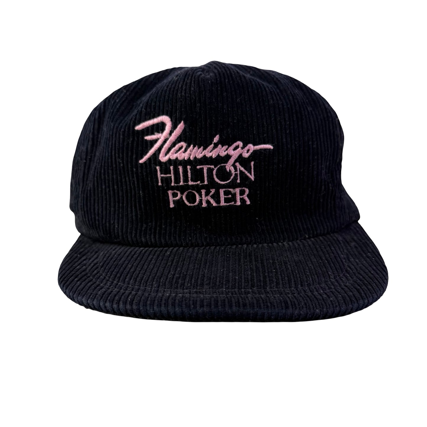Vintage 80s 90s Flamingo Hilton Poker Corduroy Hat