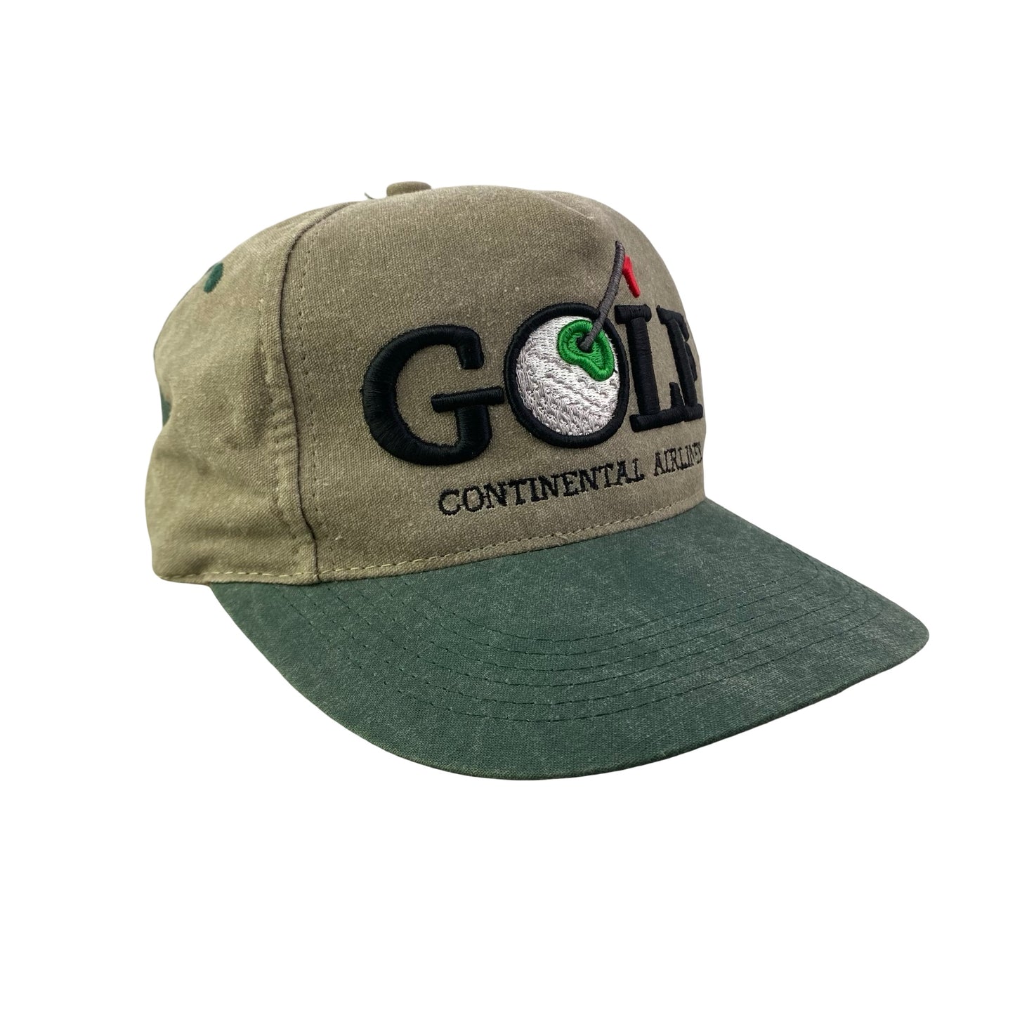 Vintage Continental Airlines Golf Golfing Hat