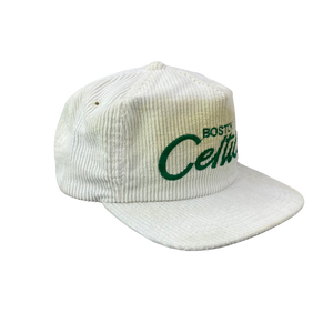 Vintage 90s Boston Celtics Corduroy Sports Specialties Hat