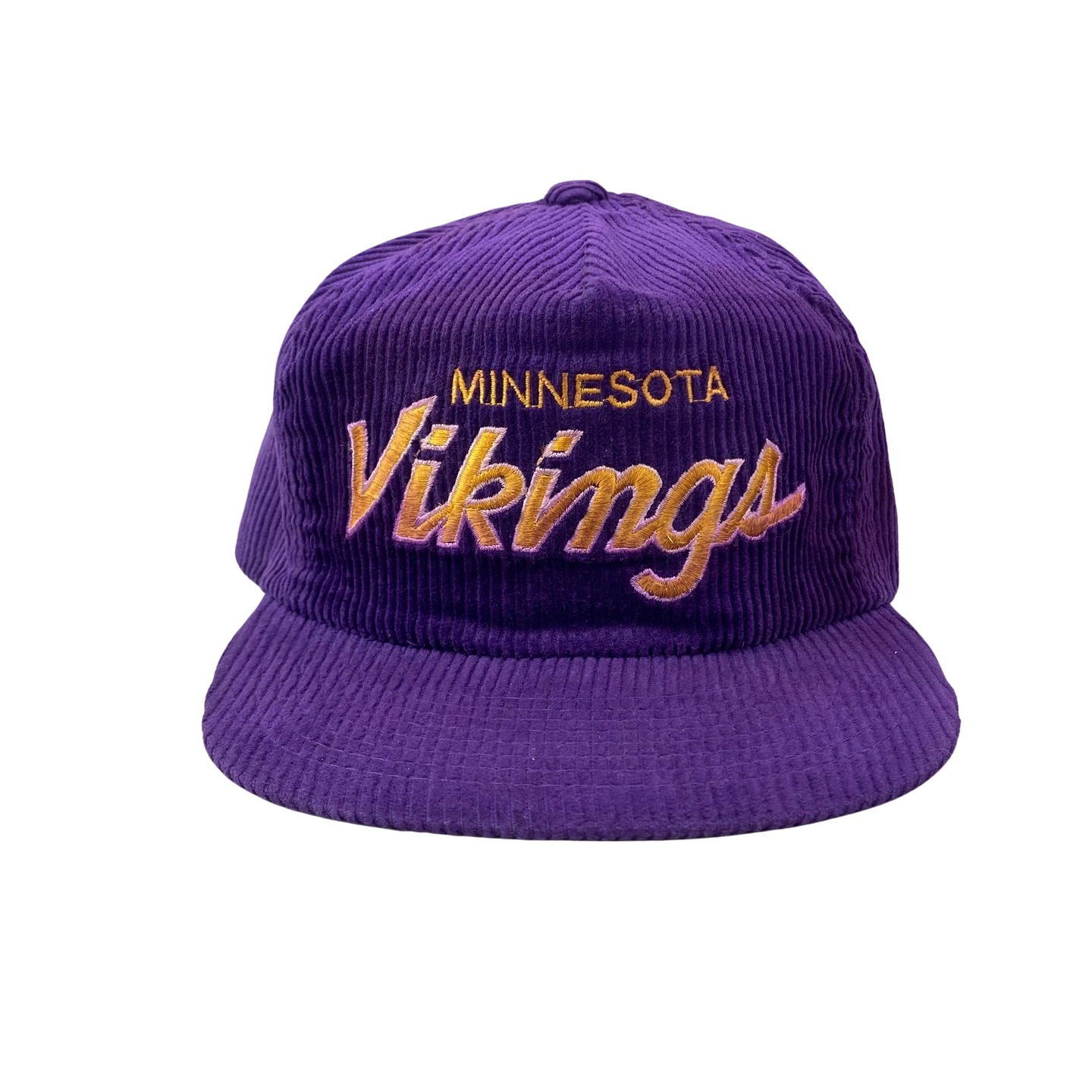 Vintage 90s Minnesota Vikings Sports Specialties Corduroy Hat