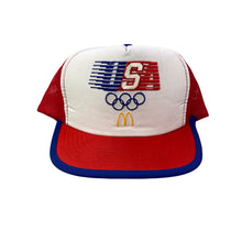 Load image into Gallery viewer, Vintage 80s 1984 Los Angeles USA Olympics x McDonald’s Promo Trucker Hat - D
