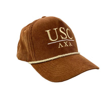 Load image into Gallery viewer, USC Trojans x Lamba Chi Alpha College Frat Corduroy Hat
