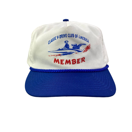 Vintage Classic V Drive Club of America Boat Rope Cord Hat