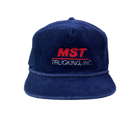 Vintage 80s 90s MST Trucking Company Corduroy Hat