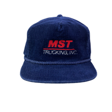 Load image into Gallery viewer, Vintage 80s 90s MST Trucking Company Corduroy Hat
