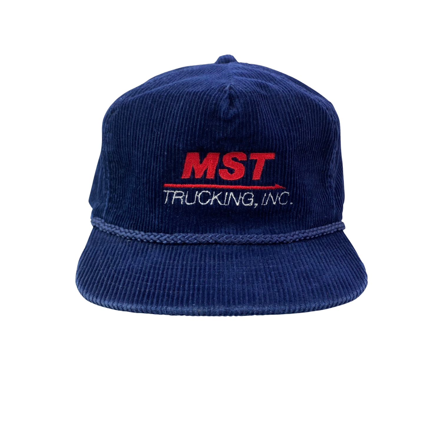 Vintage 80s 90s MST Trucking Company Corduroy Hat