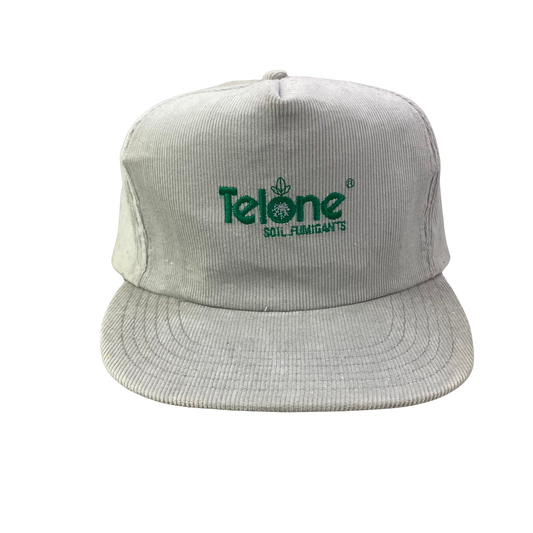 Vintage 80s 90s Telone Soil Fumigents Corduroy Hat - B