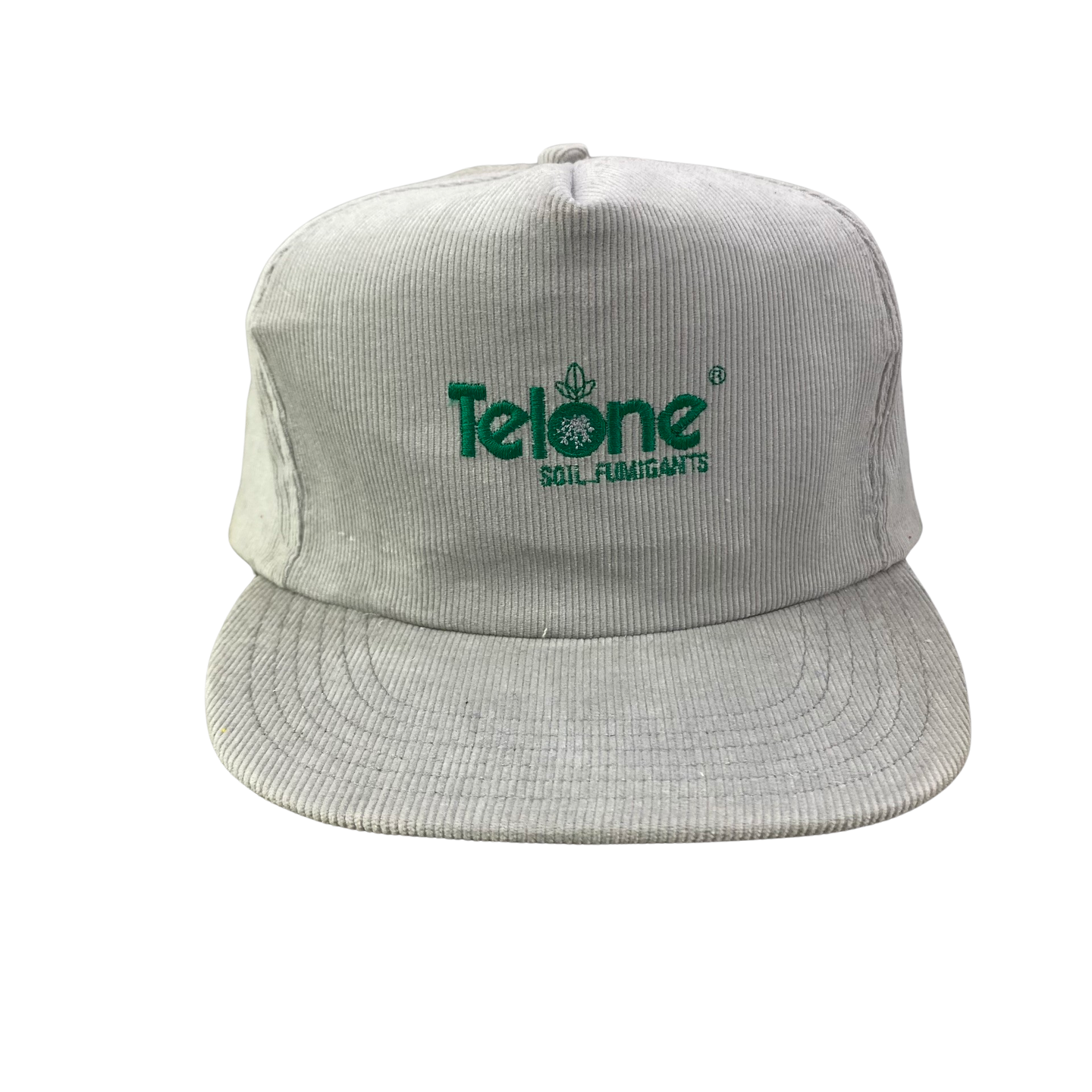 Vintage 80s 90s Telone Soil Fumigents Corduroy Hat - B