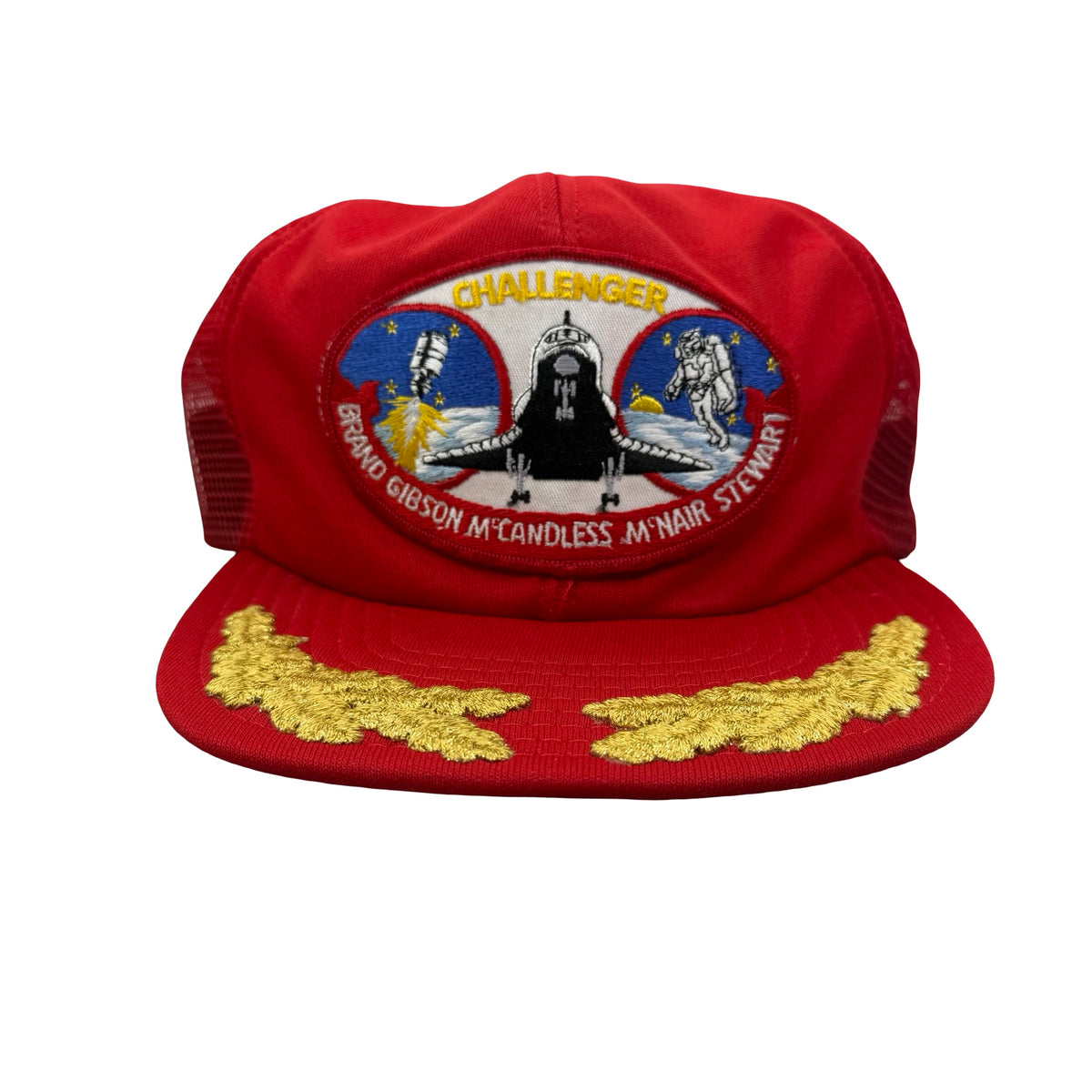 Vintage 80s Challenger STS-41-B Mission - Brand, Gibson, McCandless, McNair, and Stewart Challenger NASA Astronaut Trucker Hat