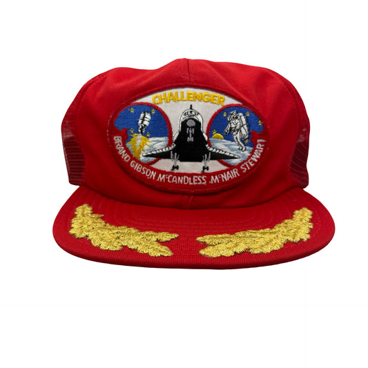 Vintage 80s Challenger STS-41-B Mission - Brand, Gibson, McCandless, McNair, and Stewart Challenger NASA Astronaut Trucker Hat