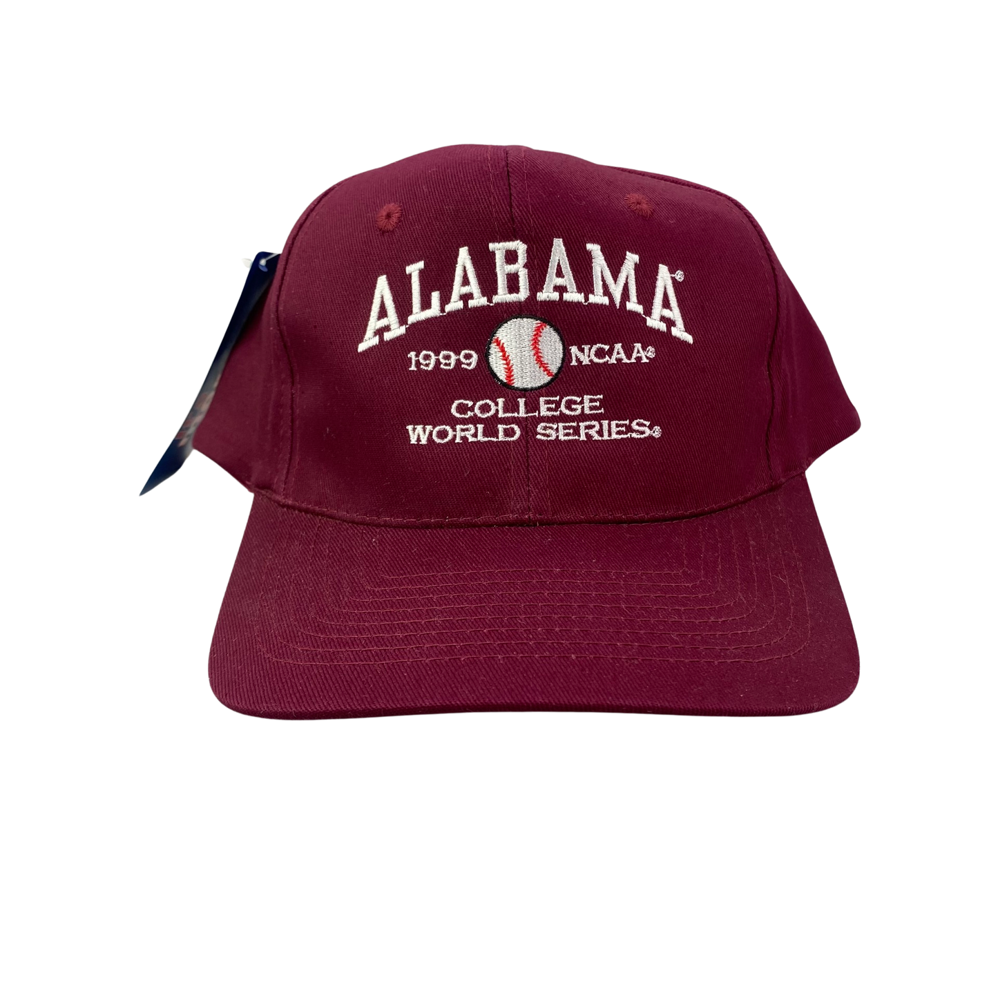 Vintage 90s Alabama Crimson Tide College - 1999 World Series Baseball Hat